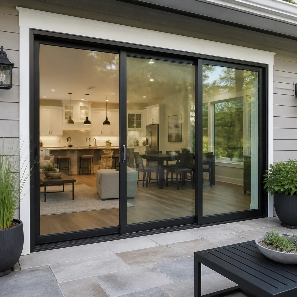 Sliding glass doors